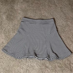 Black/White stripped fit & flare mini - size 2